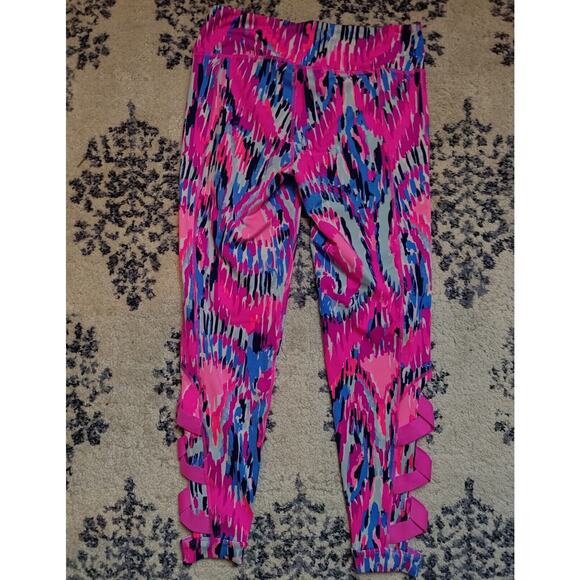 LILLY PULITZER Leggings size Small Callie Weekender Multi Free Spirit LUXLETIC - Picture 2 of 3